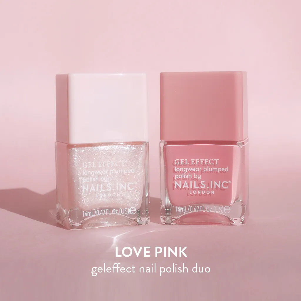 ジェルエフェクト　ラブピンクデュオ　NAILS INC. ネイルカラー 2本 1月21日(水)数量限定発売｜指先から高揚感をもたらし自愛に満ちた
