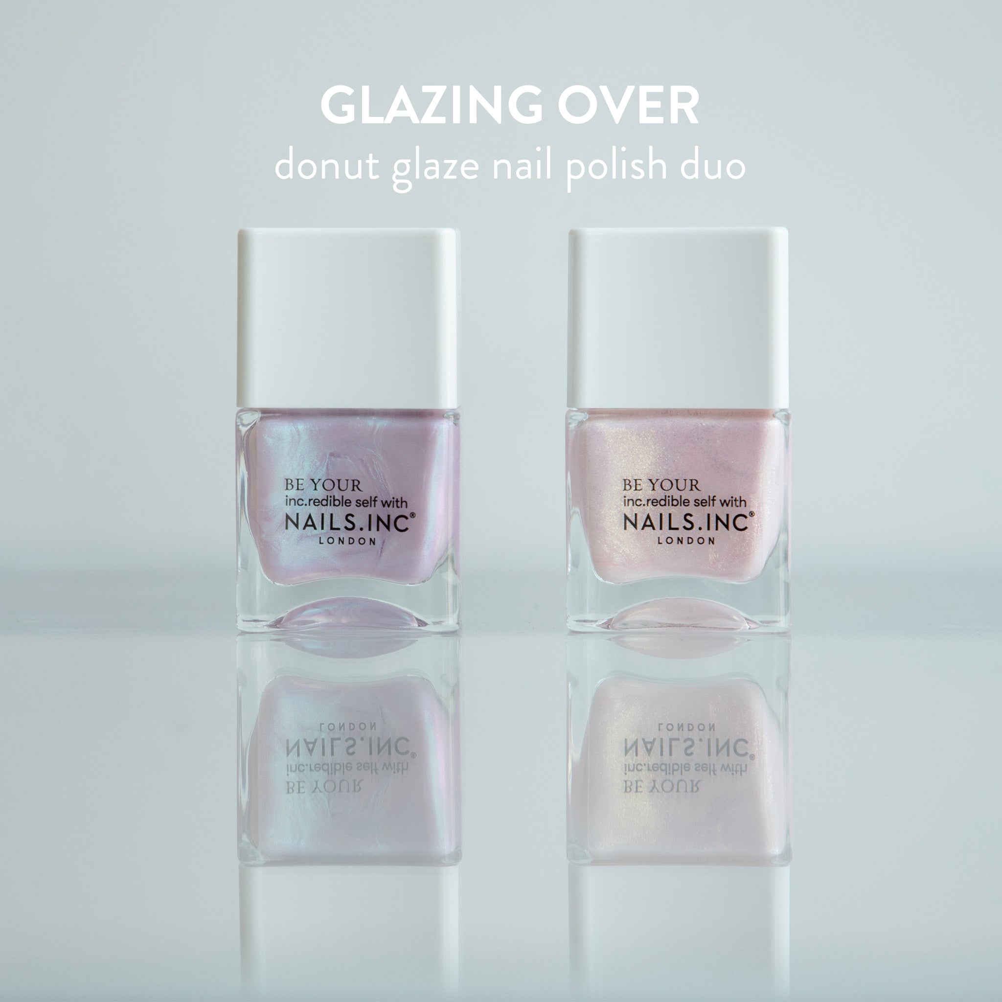 GLAZING OVER nail polish duo｜指先にひとさじの甘さを。 – NAILS INC