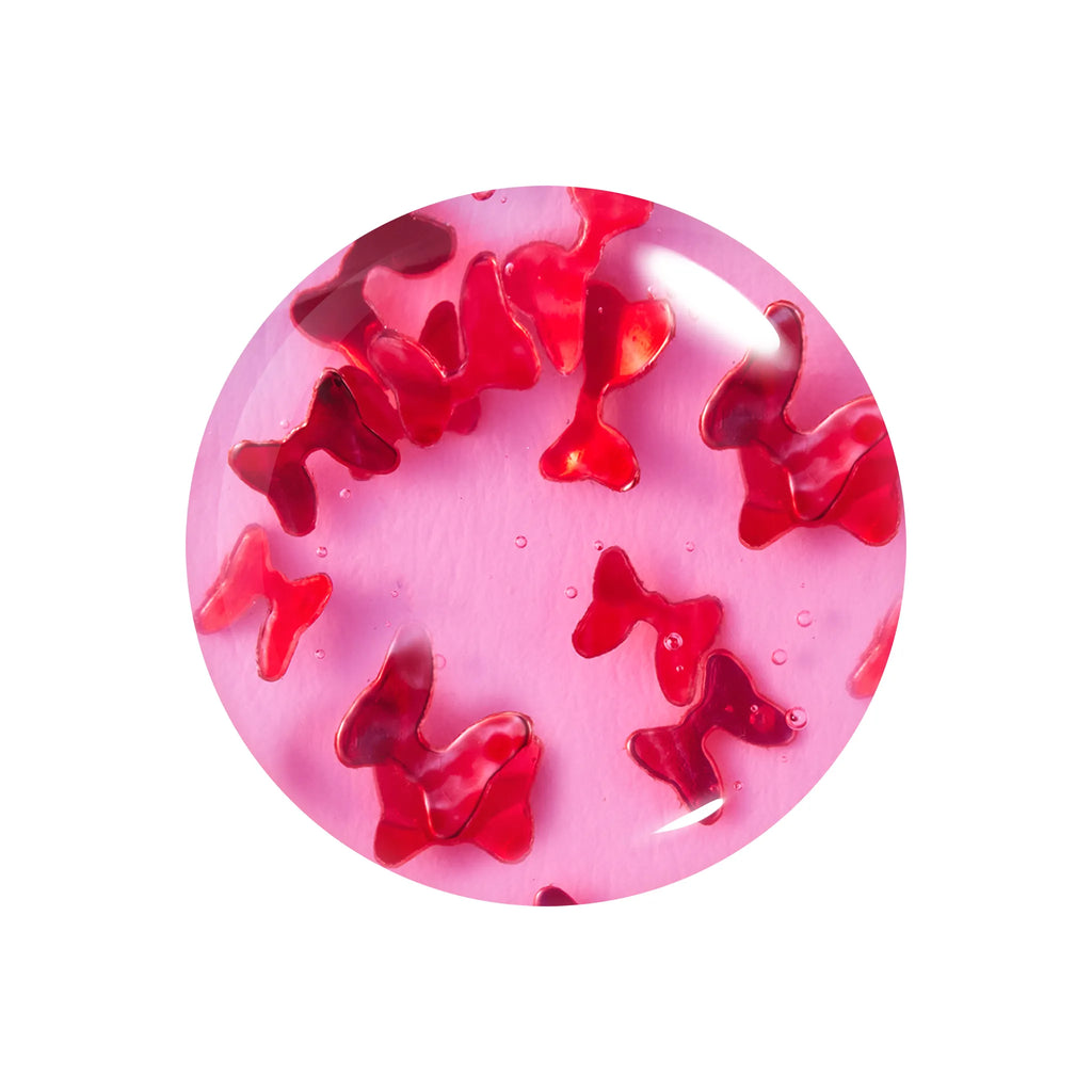 愛らしさ満開のロマンティックなレッドリボンホログラム。