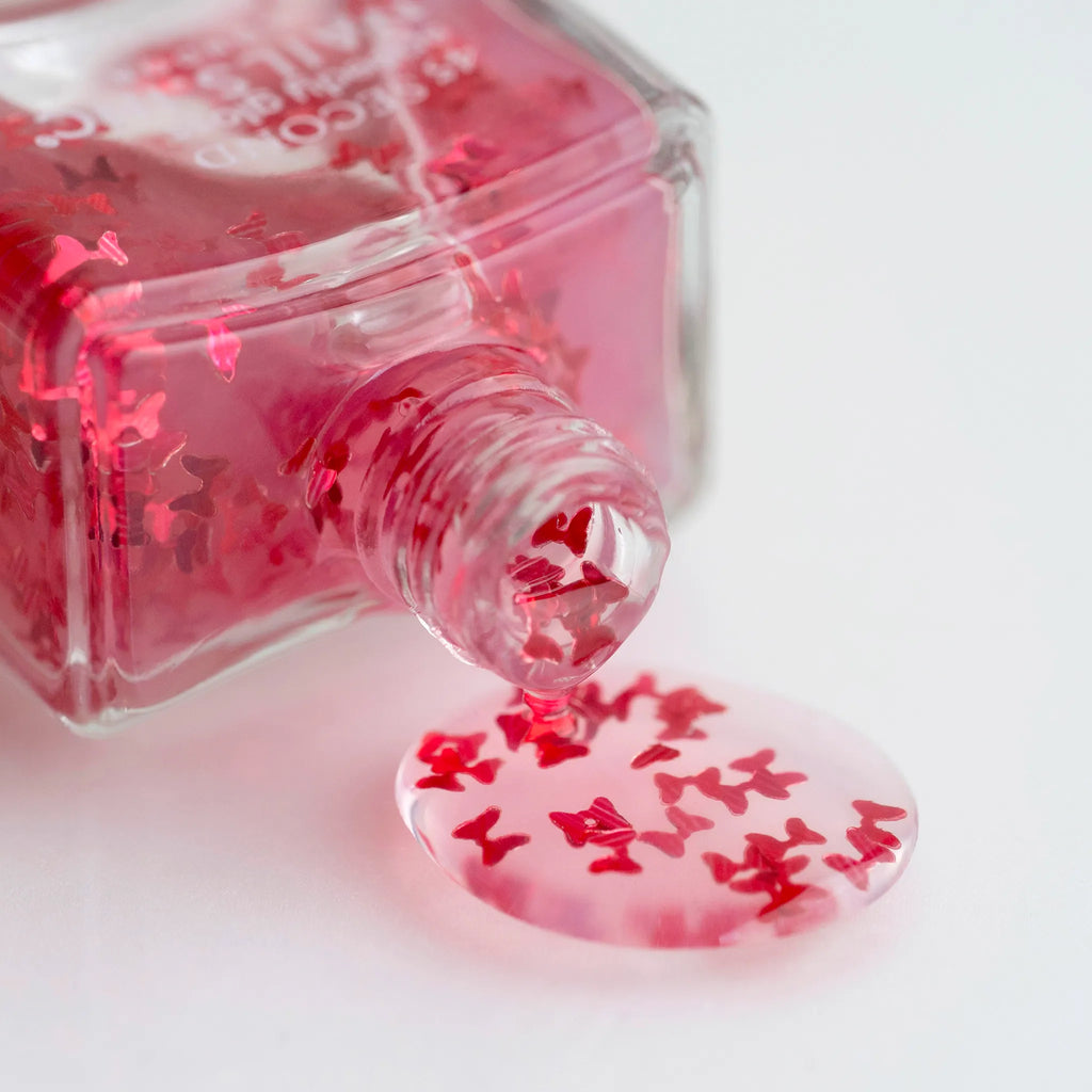 愛らしさ満開のロマンティックなレッドリボンホログラム