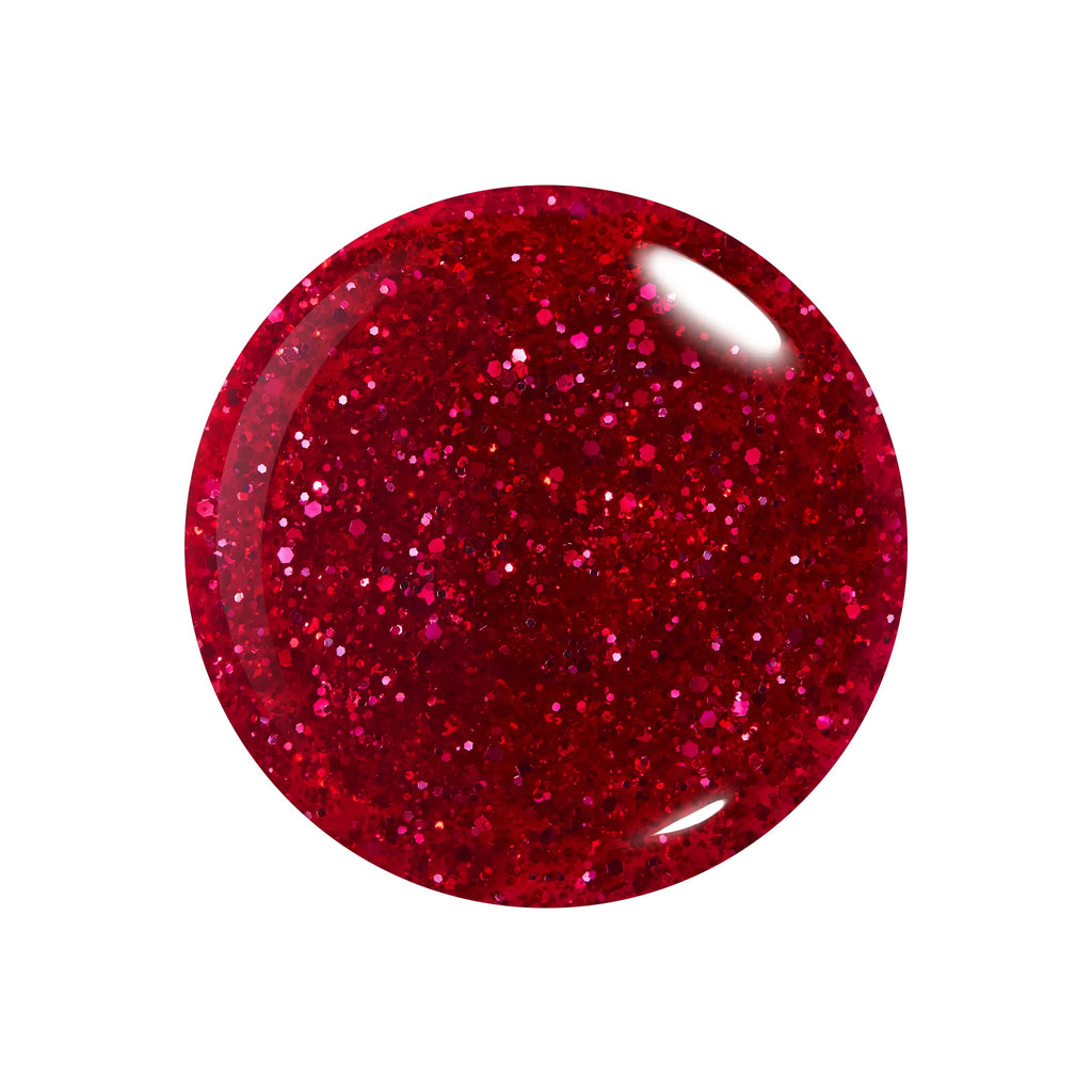 一瞬にして華やぐパワーレッドの色めき光の粒が
ドラマティックな煌めきを宿し煌びやかに彩るレッドグリッター